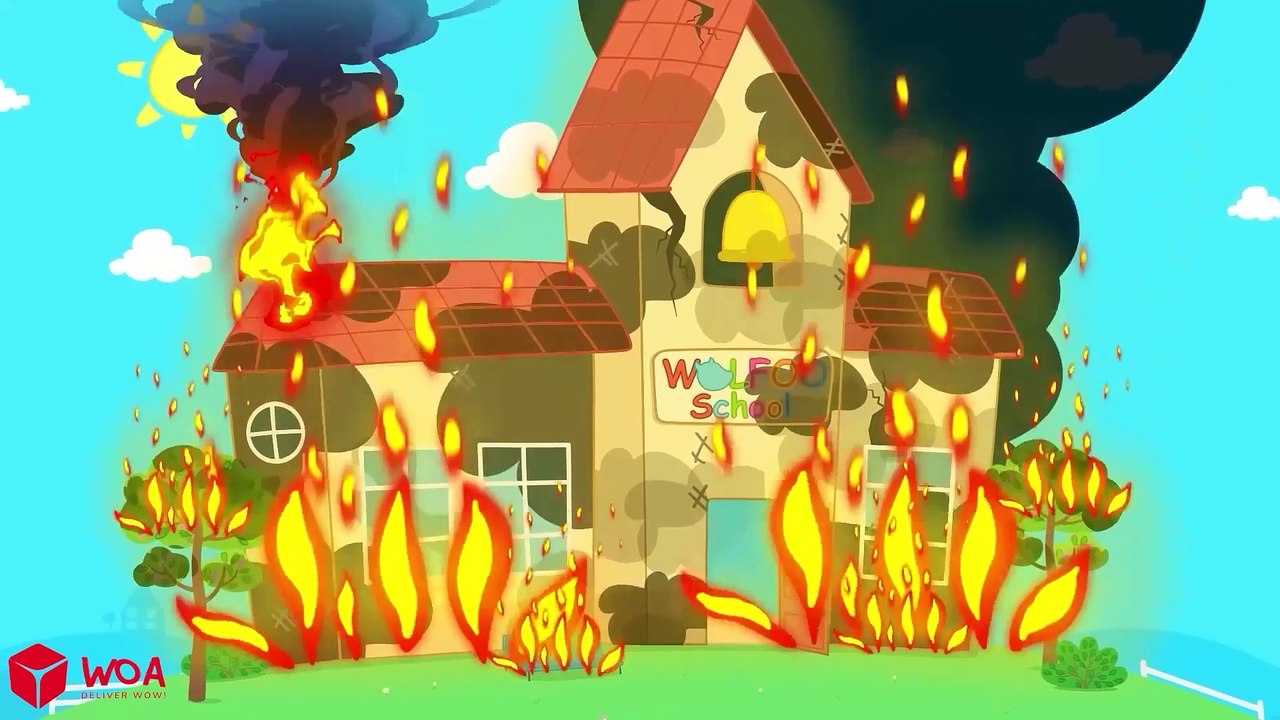 Oh No! The School is Burning! - Saved by Teacher | Safety Tips | Wolfoo Channel New Episodes