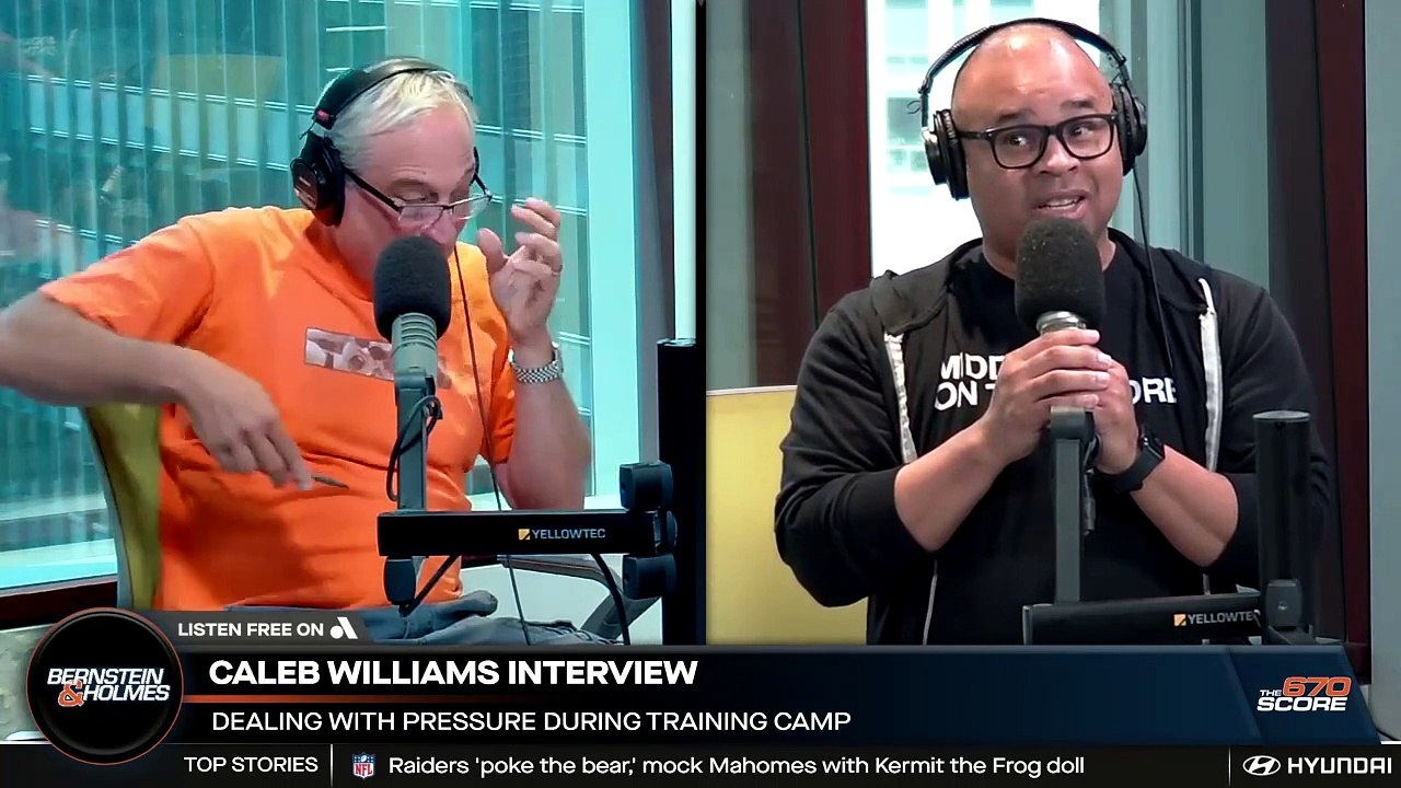 Laurence Holmes loves Caleb Williams' confidence