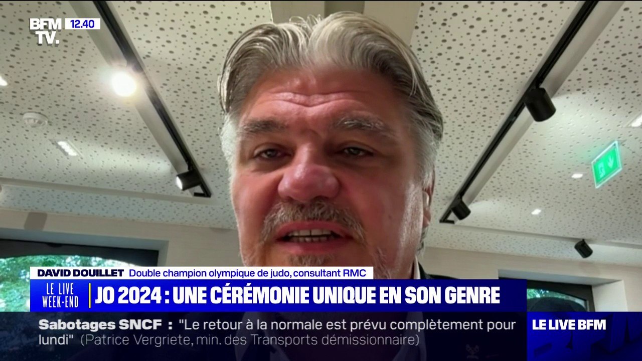 JO 2024: "Je suis fière d'être Français...On a beaucoup de qualités" déclare David Douillet, double champion olympique de judo