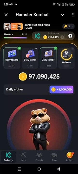 Hamster combat Daily cipher Code 27th July