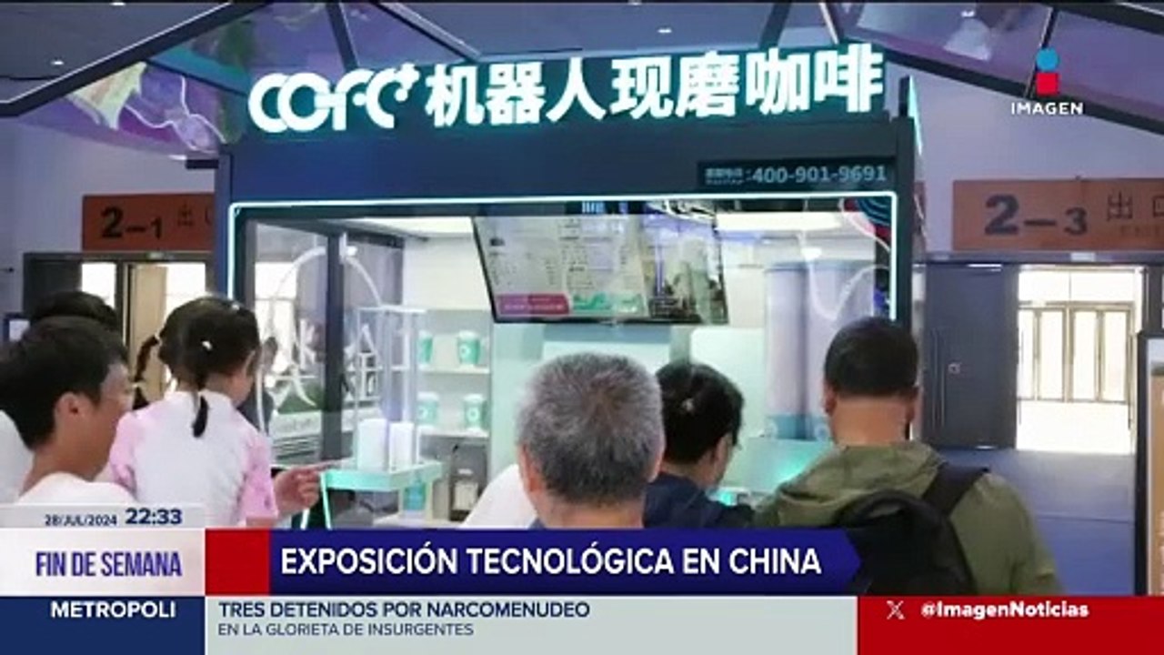 Realizan exposición de robots humanoides en China