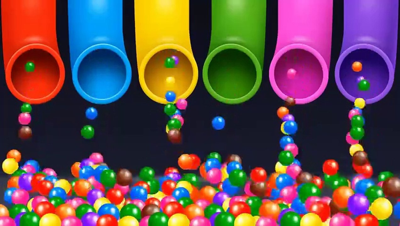 Learn Shapes with Color Balls - Colors Videos Collection for Children_High