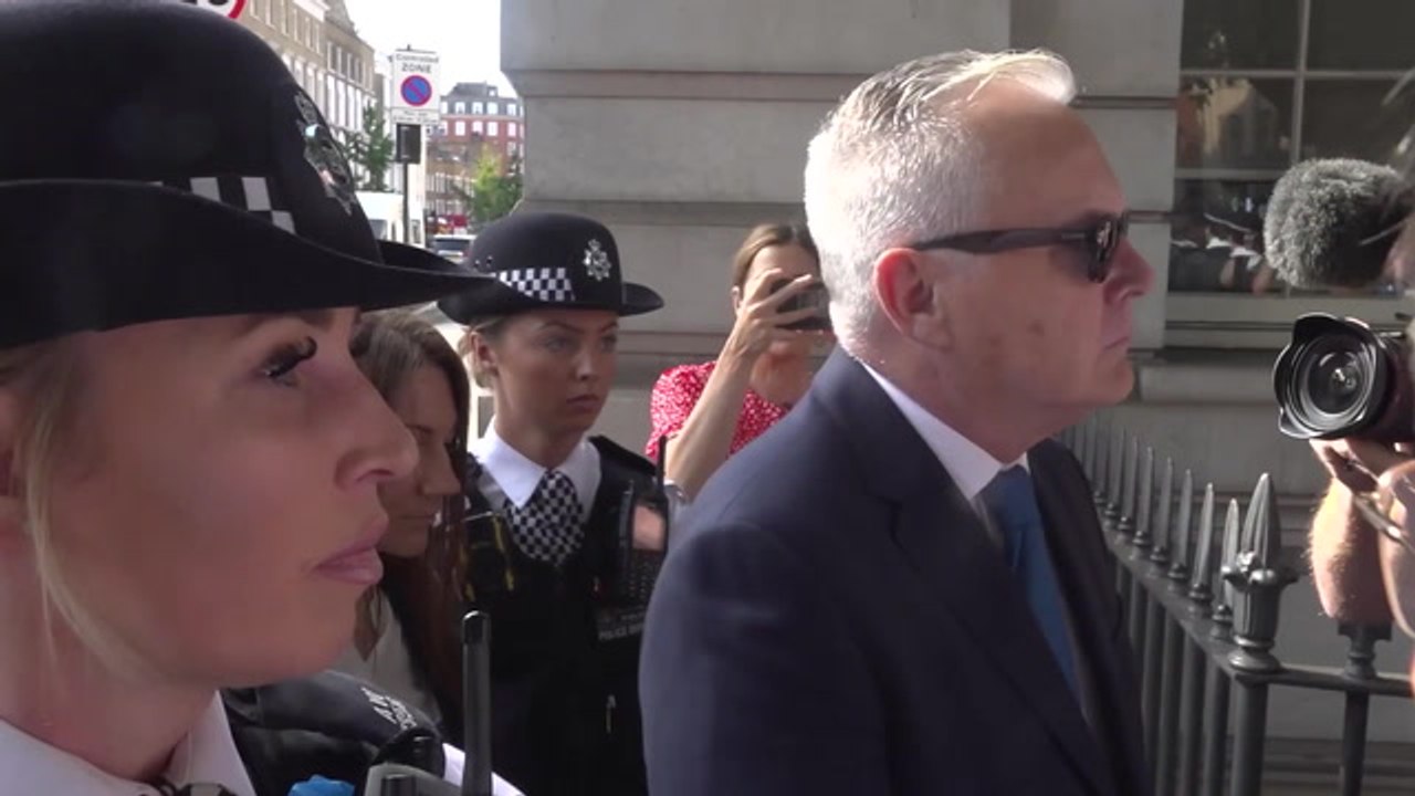 Huw Edwards arrives at court in London