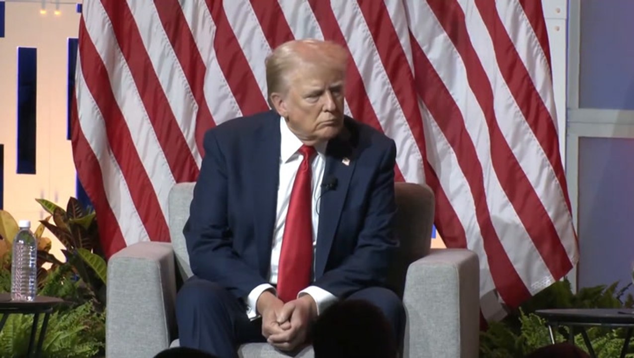 Donald Trump questioning Kamala Harris’s racial identity draws gasps