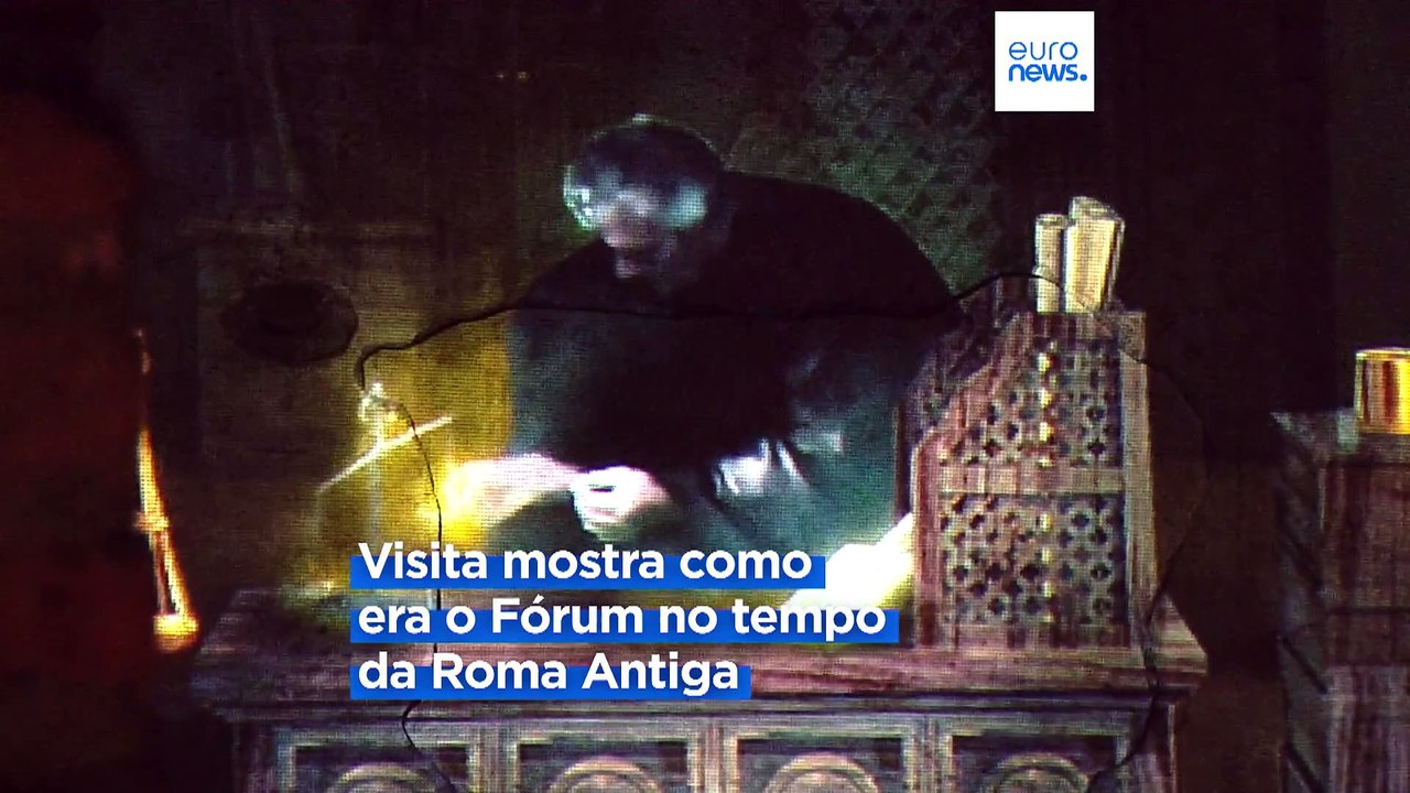 Roma: o Fórum de César como era há 2000 anos graças a um espetáculo multimédia