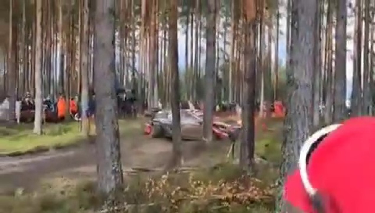 WRC Finland 2024 SS6 Lappi Crash