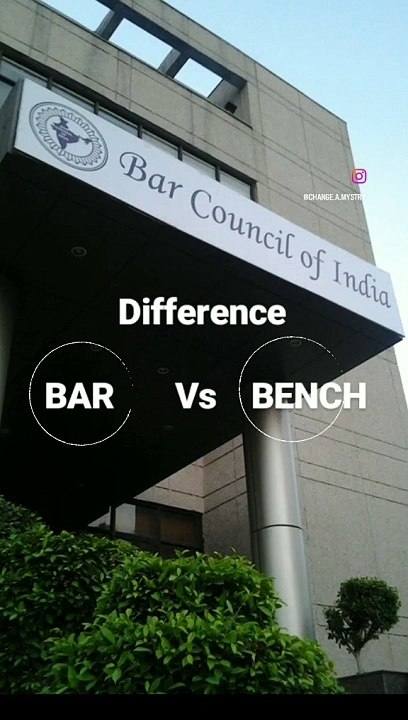 Difference between Bar and Bench.