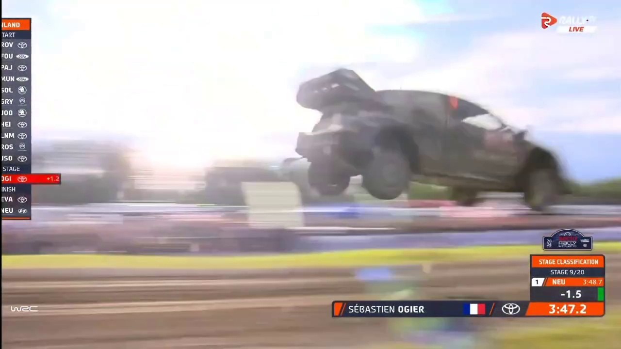 WRC Finland 2024 SS9 Ogier Huge Jump