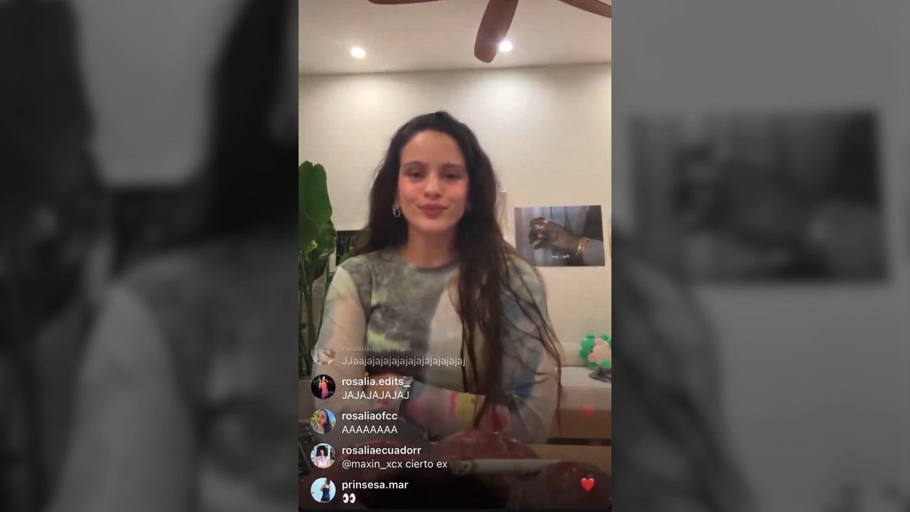 Rosalía muestra en directo un avance de su nueva canción mientras se hace las uñas