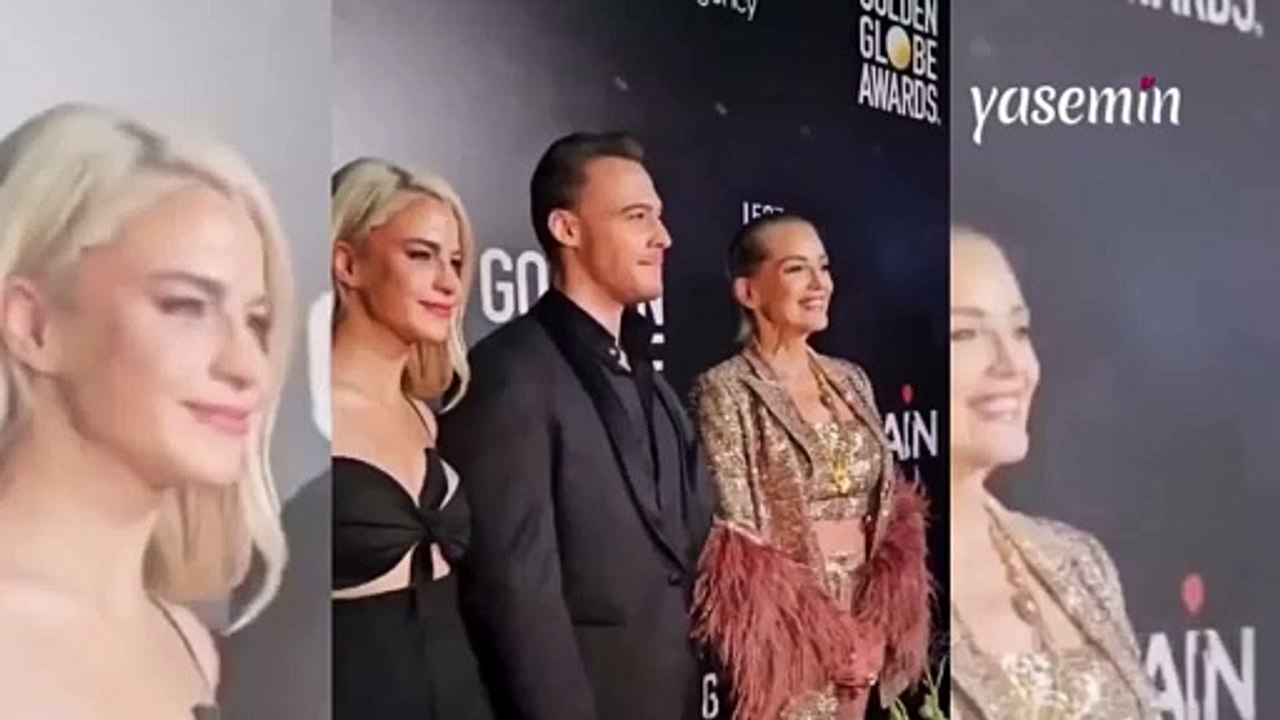 Kurtlar Vadisi'nin efsanesi Sharon Stone ile Kerem Bursin aynı karede! Büşra Pekin sönük kaldı