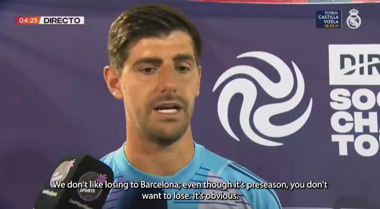 Courtois echoes Carvajal's stinger in post-defeat comments on Barcelona