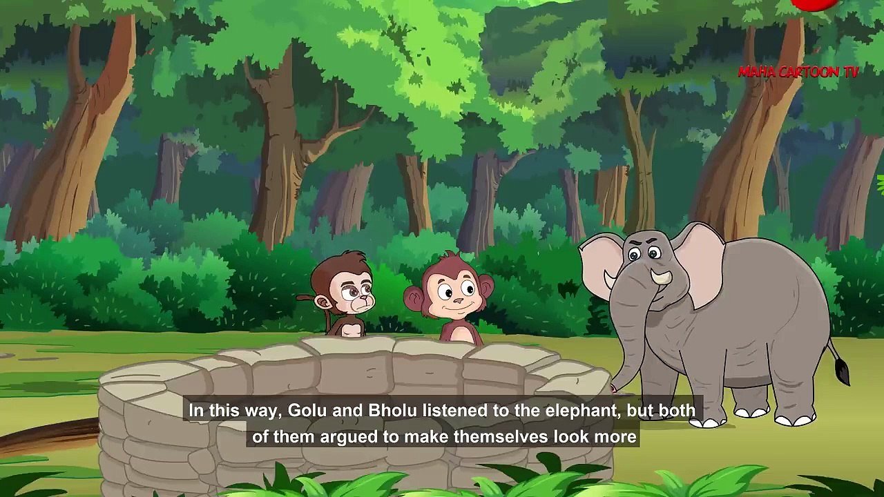 Intelligent Monkey - English Moral Story - MahacartoonTv English - English Cartoon - English Story
