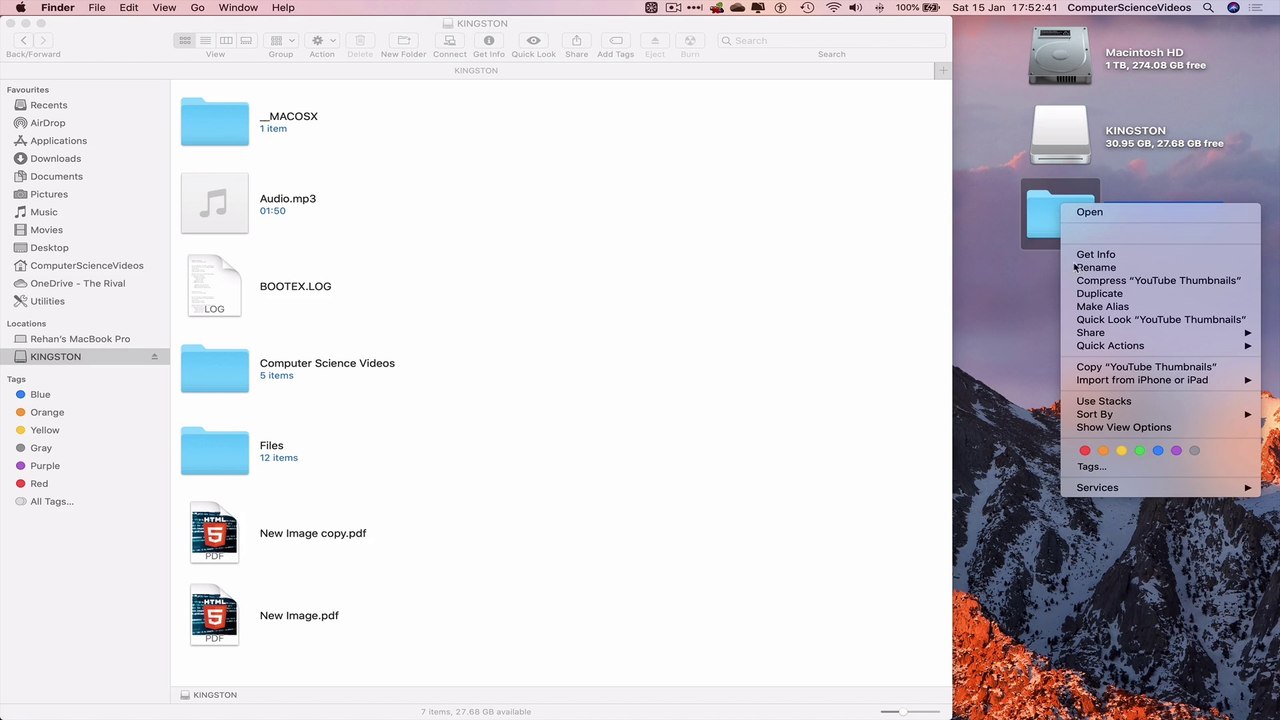 How to TRANSFER a Full Photo Album to USB On a Mac - Basic Tutorial | New