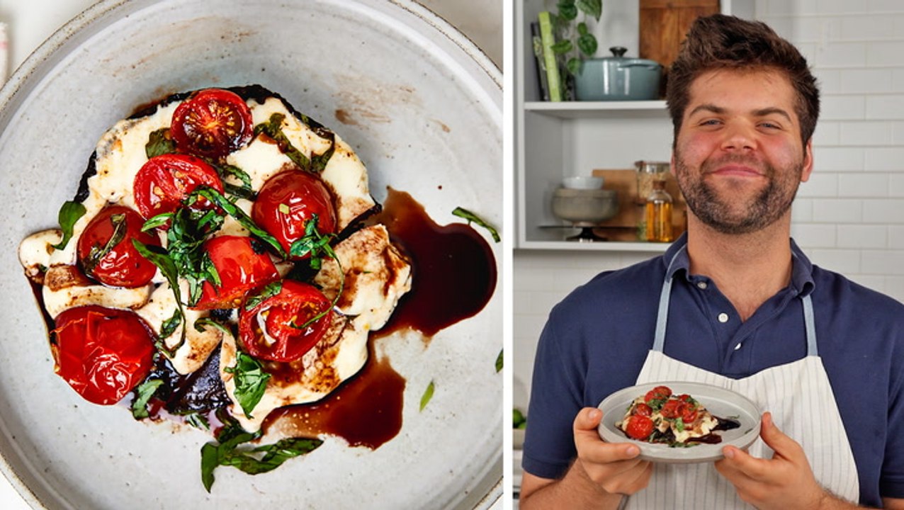 How to Make Caprese Stuffed Portobello Mushrooms