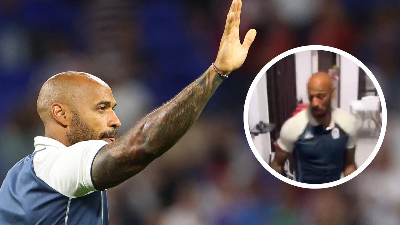 So much style!  This is how Henry celebrated France's qualification for the Paris 2024 final