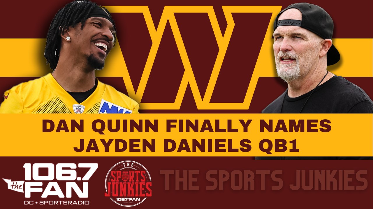 Reacting to Dan Quinn Naming Jayden Daniels the Commanders QB1 | Sports Junkies