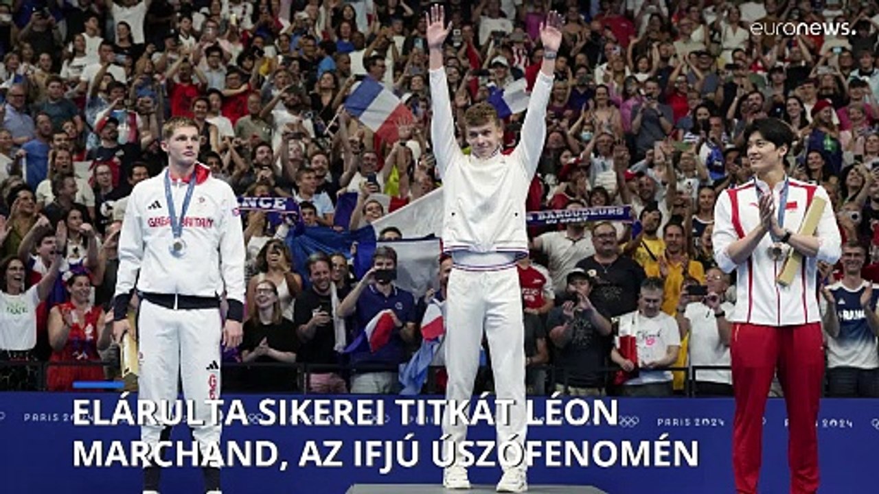 Elárulta sikerei titkát a 22 éves Léon Marchand, négyszeres olimpiai bajnok úszó