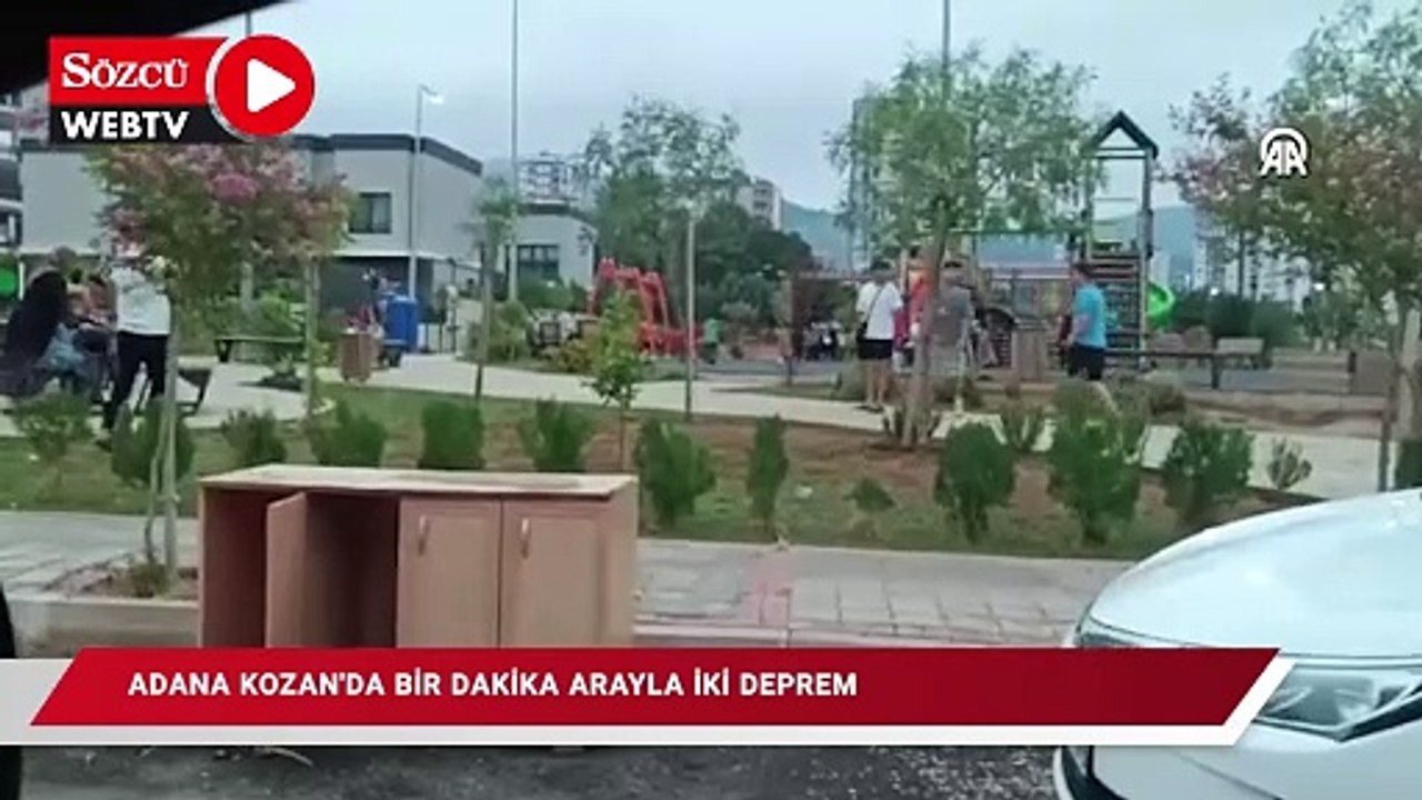 Adana Kozan'da bir dakika arayla iki deprem