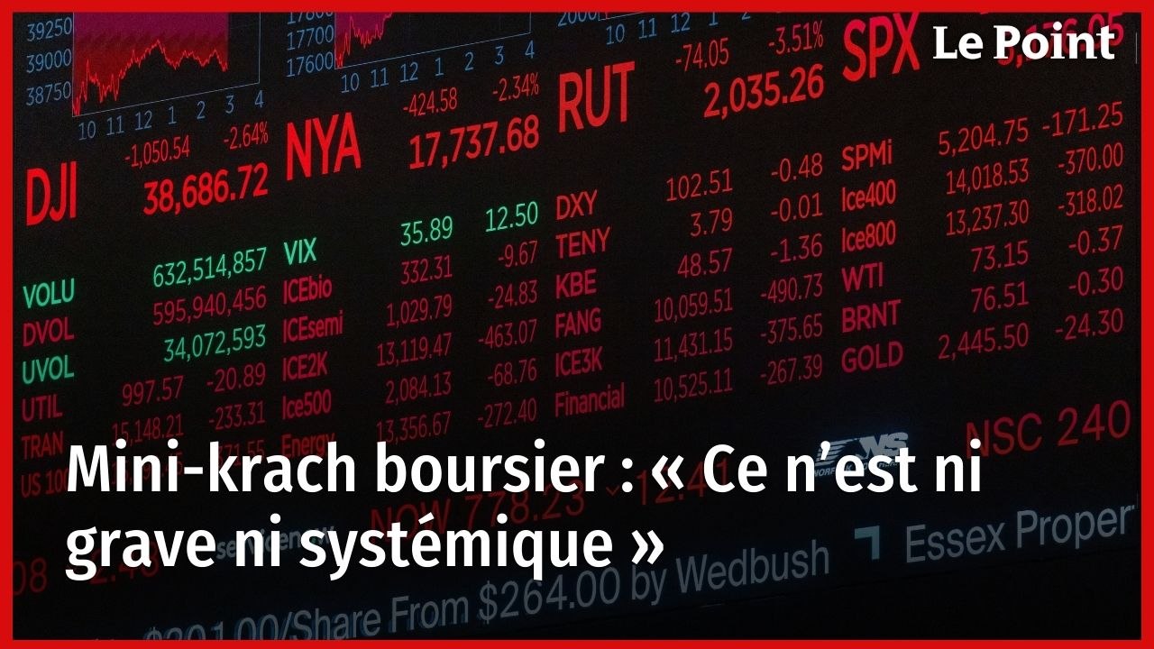 Mini-krach boursier : « Ce n’est ni grave ni systémique »