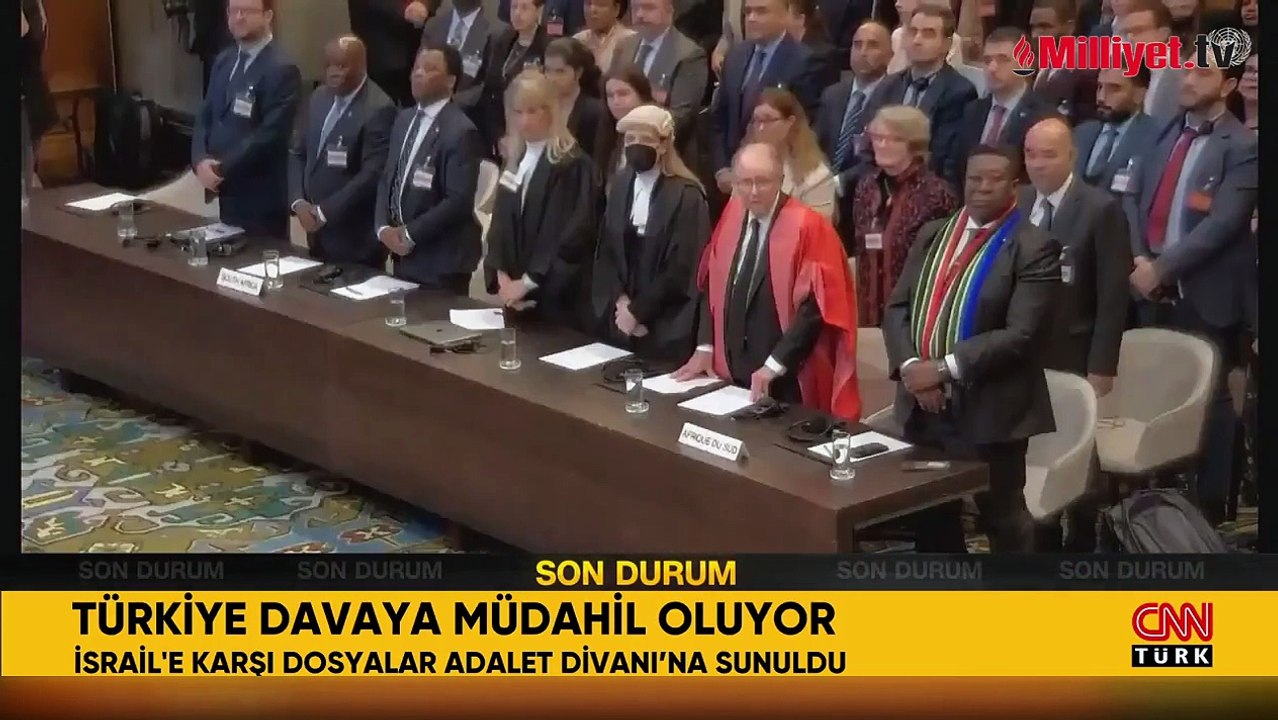 İsrail'e soykırım davası: Türkiye, müdahillik beyanını UAD'ye sundu