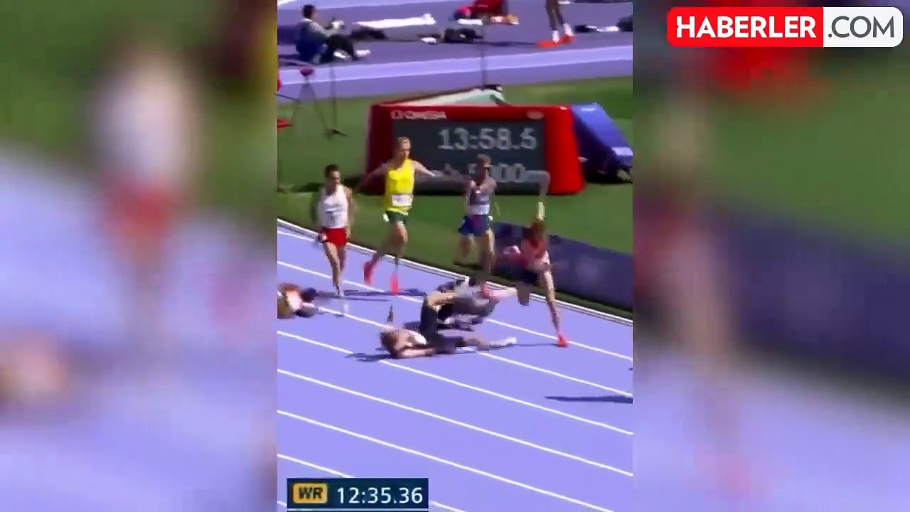 Olimpiyat 5000 metre koşusunda kaos: İngiliz ve Fransız atletler arasında şiddetli tartışma çıktı