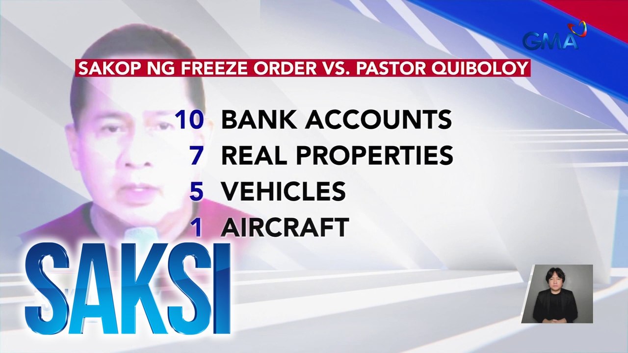 Properties at bank account ni Pastor Apollo Quiboloy at KOJC, sakop ng freeze order ng CA | Saksi