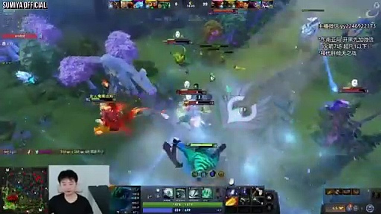 One vs Four Raid Boss Watermelon | Sumiya Stream Moments 4491