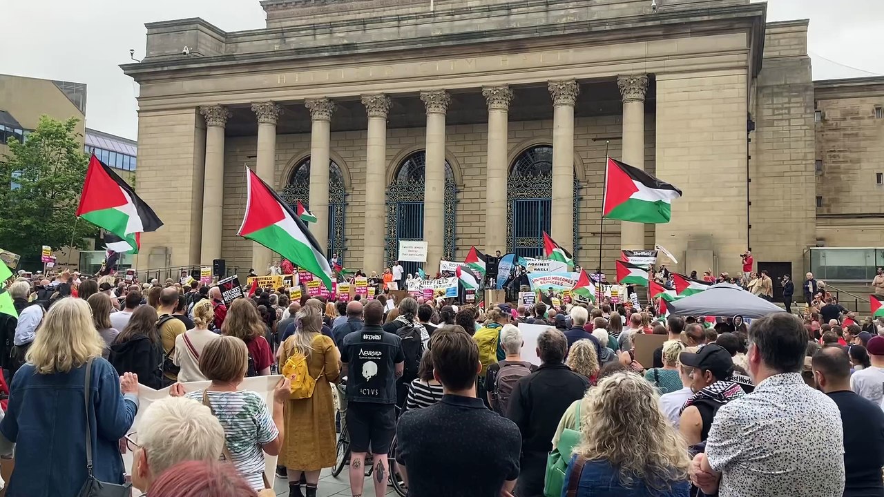 Unity demo in Sheffield City Centre