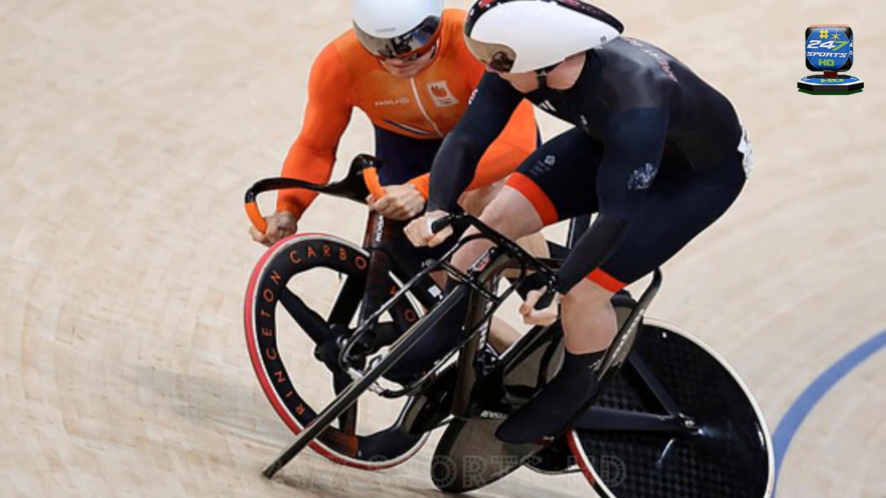 Team GB's Ollie Wood Appears to be HEADBUTTED by Dutch Rival Before Crashing Painfully to the Track