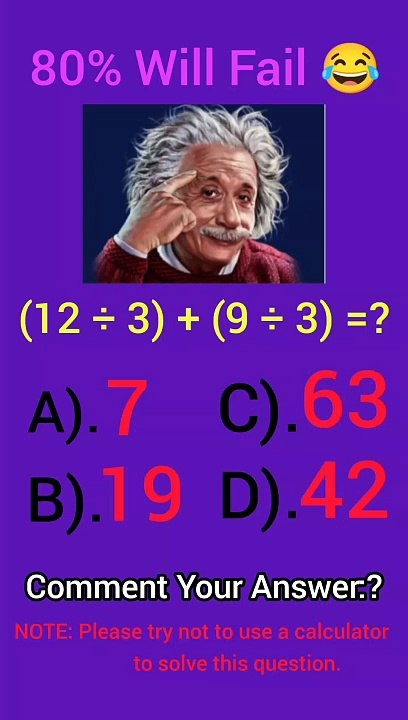 Maths Puzzle For Brain Test  Only For Genius  IQ test #shorts #maths #brain #iq #challenge #iqtest