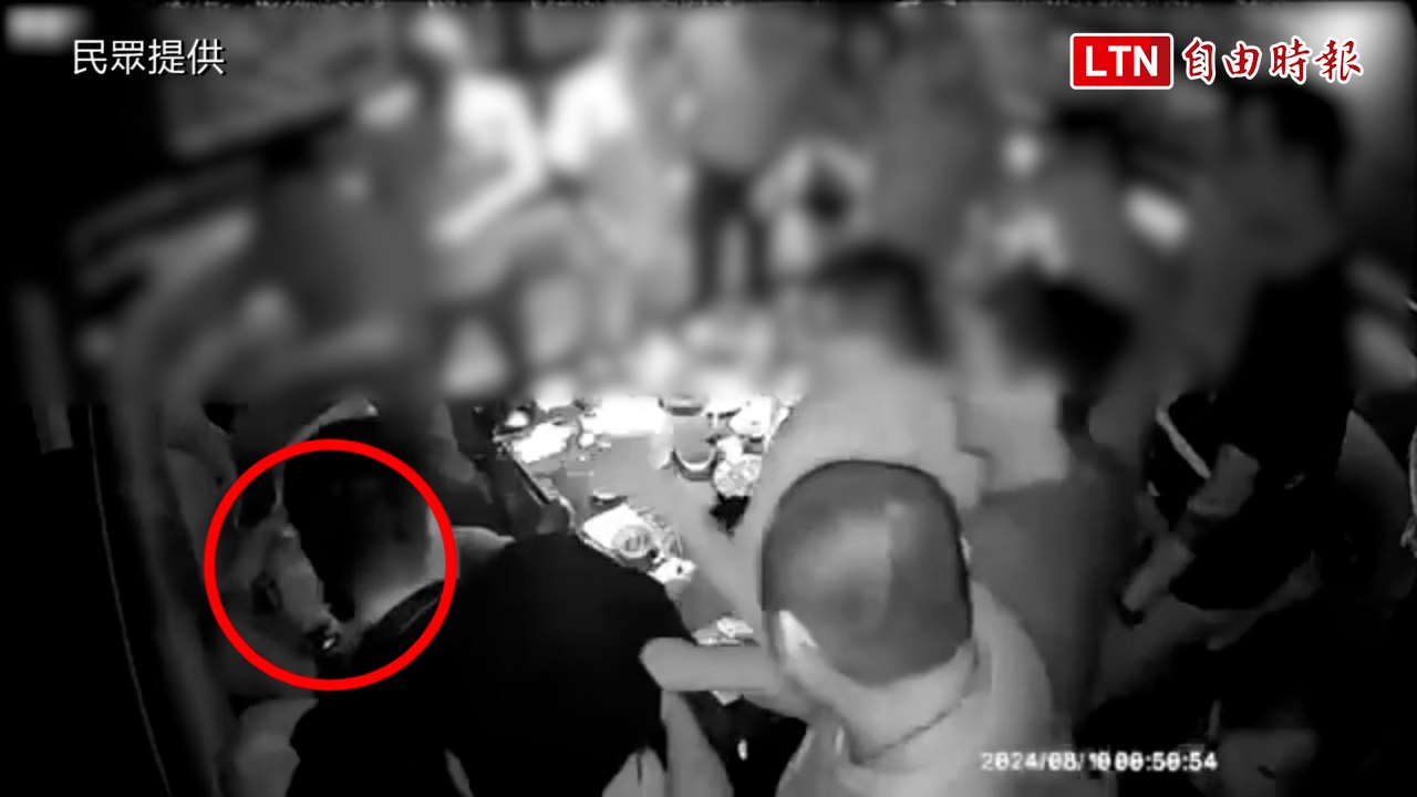 台中KTV濺血卻隱匿「老鼠咬壞監視器」 警速逮逞凶5人打臉 (民眾、警方提供)