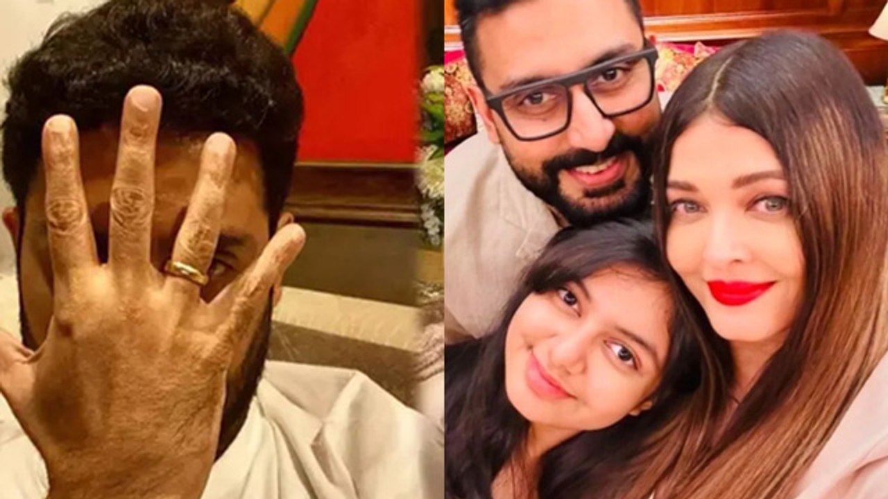Abhishek Bachchan First TIme React On Divorce Rumors With Aishwarya Rai Bachchan, Shows Wedding Ring