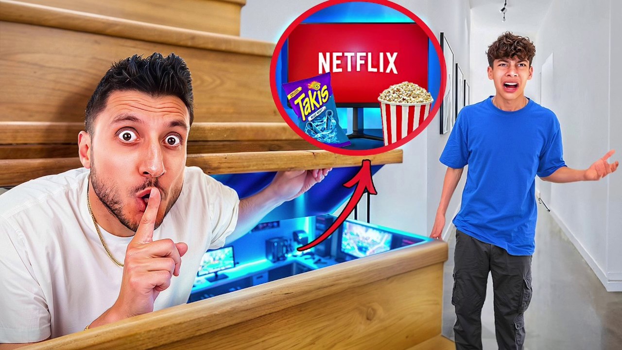 I Built a SECRET Room to HIDE From Son