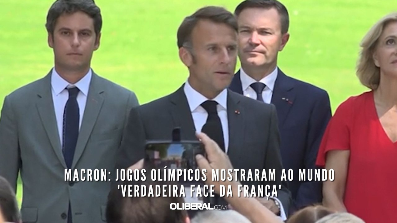 Macron: Jogos Olímpicos mostraram ao mundo 'verdadeira face da França'