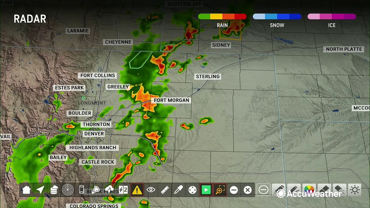 Severe thunderstorms rumble through Colorado's Front Range