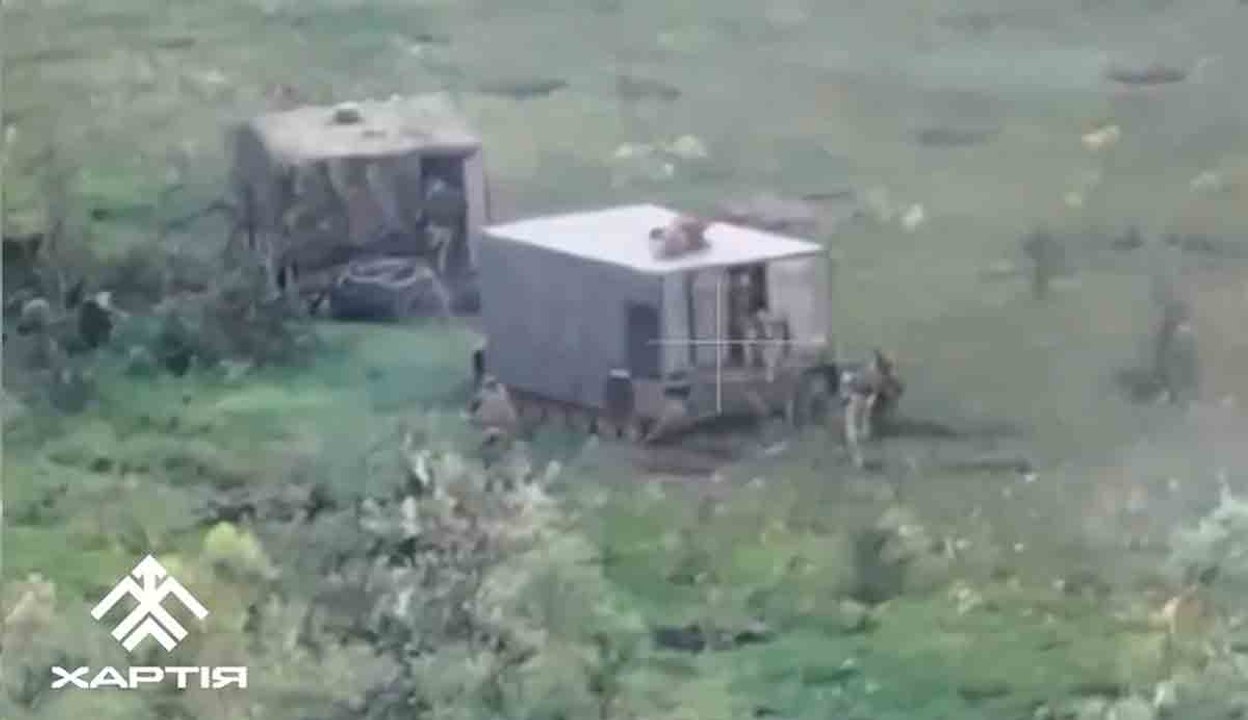 ロシアの装甲車部隊がハルキウ地方で壊滅した映像