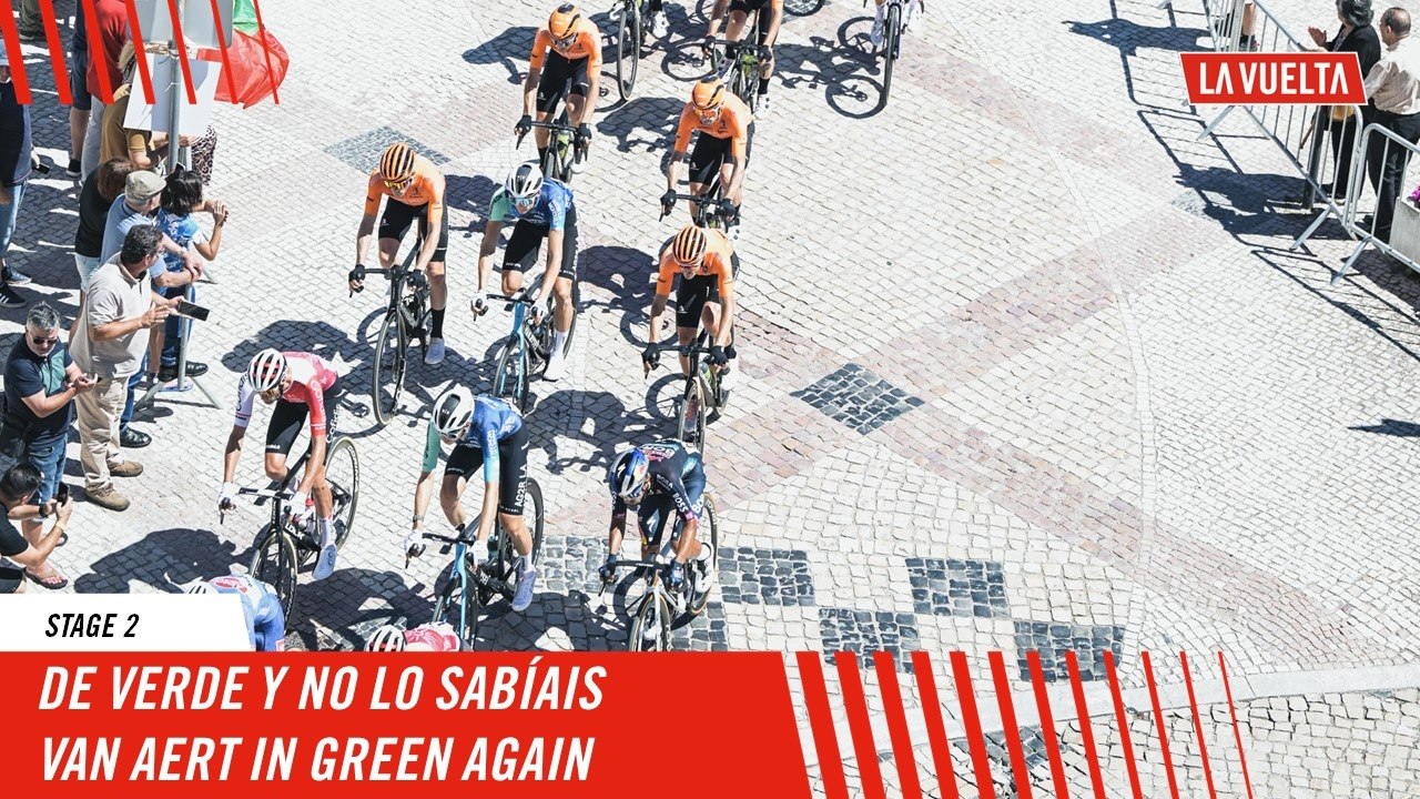 Van Aert  in green again - Stage 2 - La Vuelta 2024