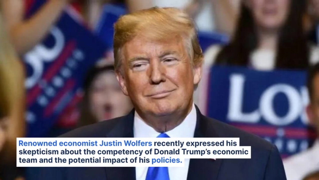 Justin Wolfers Slams Trump’s Economic Team as the 'Least Impressive' in History 🏦