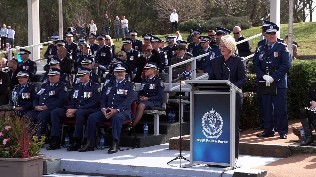 Attestation of Class 363 at Goulburn Police Academy