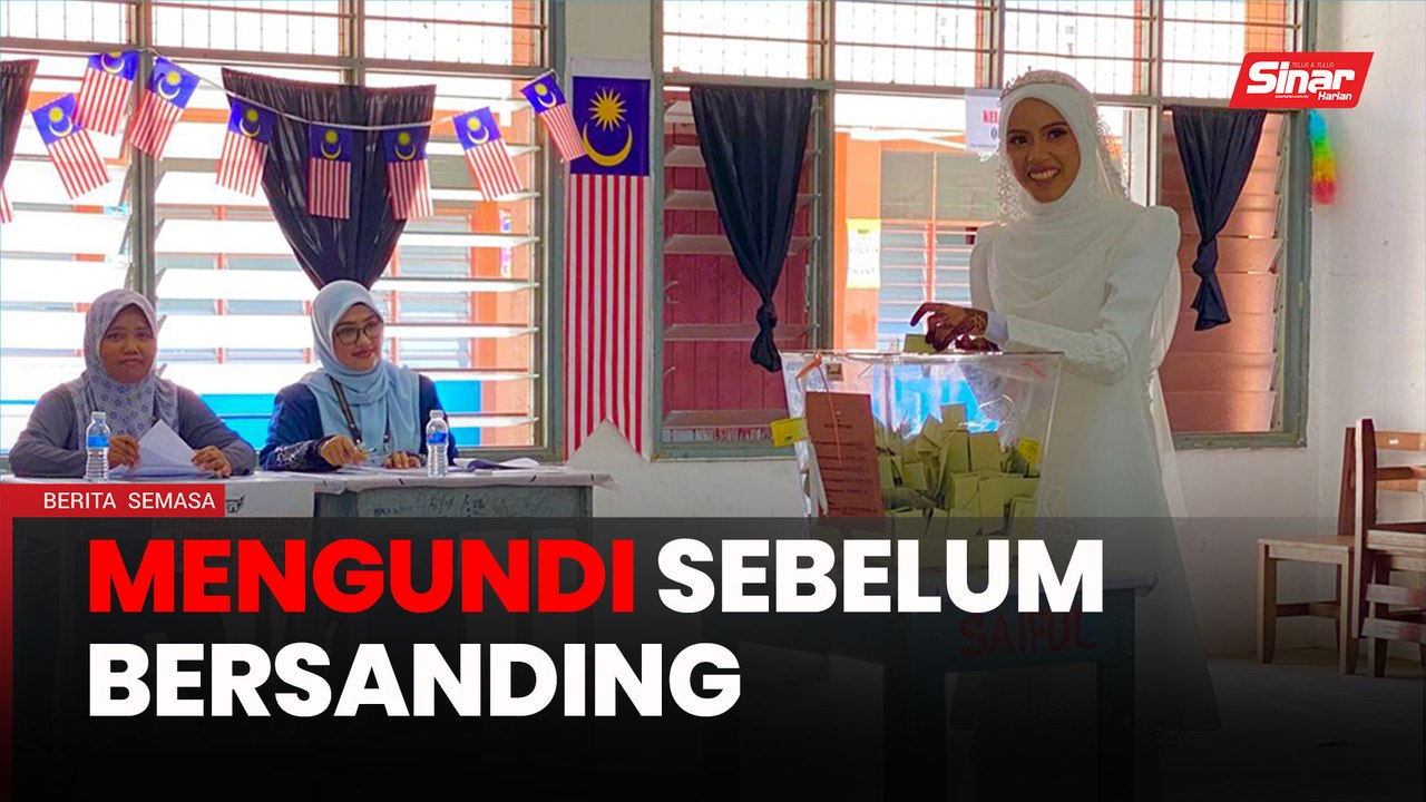 PRK Nenggiri: Pengantin sempat ‘lari’ mengundi sebelum bersanding