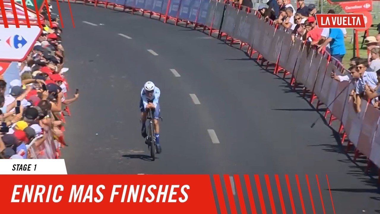 Enric Mas finishes - Stage 1 - La Vuelta 2024
