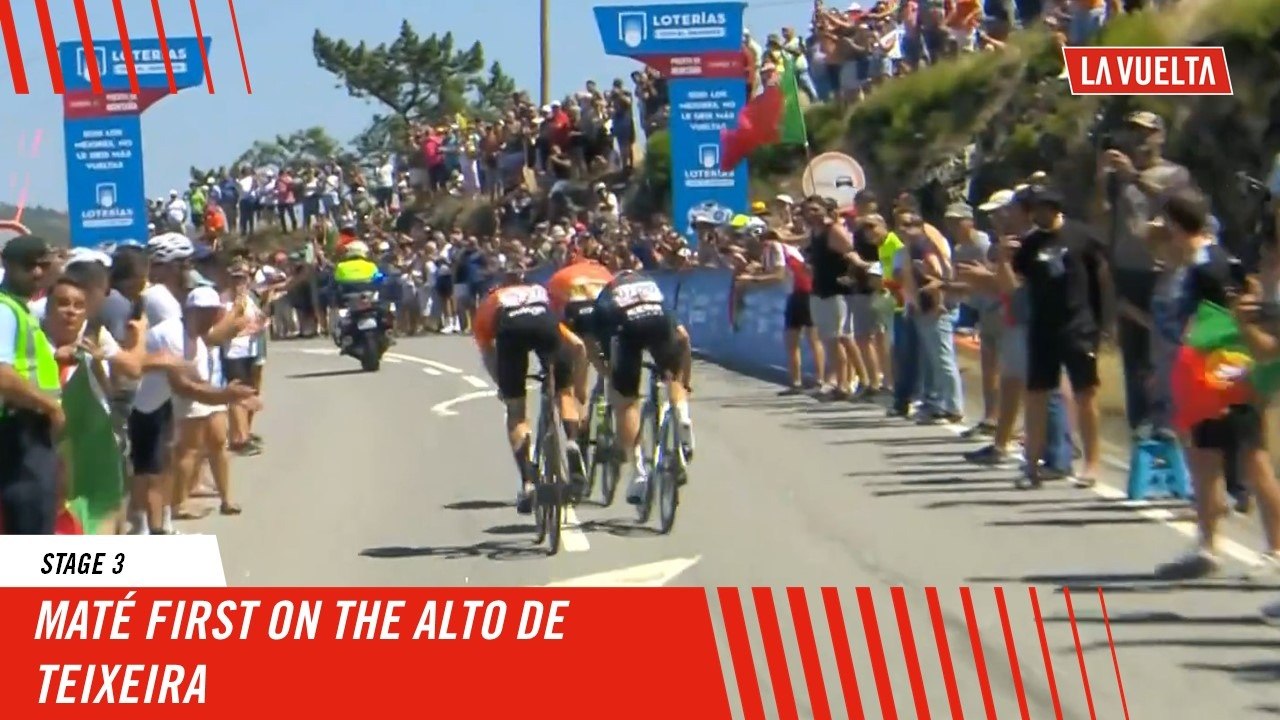 Maté, first on the Alto de Teixeira - Stage 3 - La Vuelta 2024