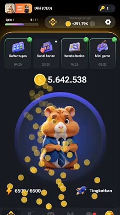 Daily Cipher hamster kombat 21 august