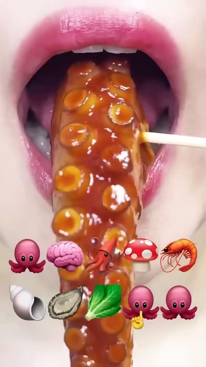 asmr OCTOPUS eating sounds