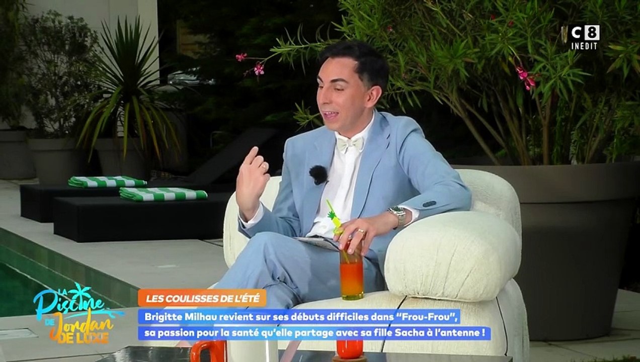 Brigitte Milhau invitée de l'émission "La Piscine de Jordan de Luxe" sur C8