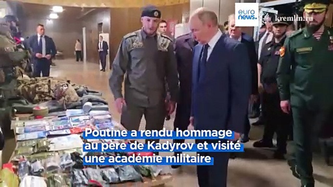 Vladimir Poutine rencontre Ramzan Kadyrov en Tchétchénie