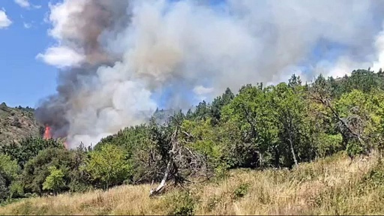 El fuego de Monterrubio se originó junto al pueblo