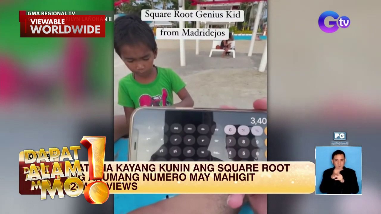 Batang math genius, pinusuan online | Dapat Alam Mo!