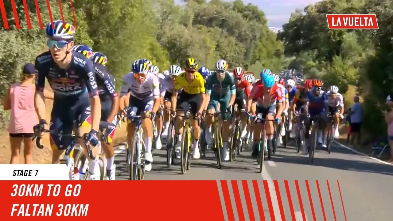 30km to go - Stage 7 - La Vuelta 2024