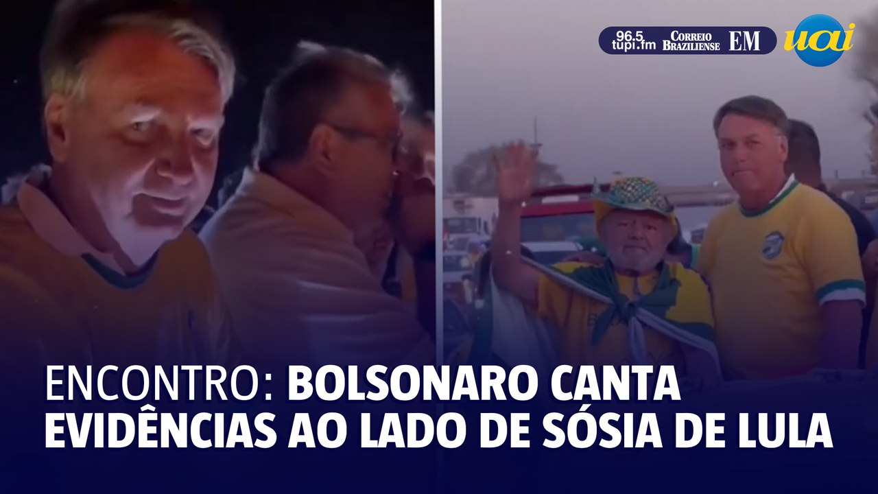 Bolsonaro viraliza em ato com sósia de Lula ao som de ‘Evidências’
